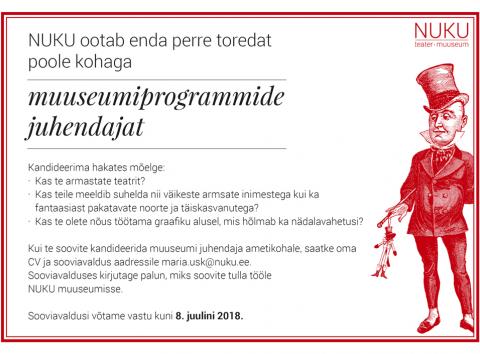 Tööle NUKU muuseumisse!